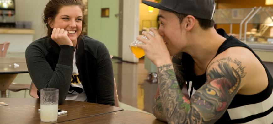 Students at the Dinning Hall